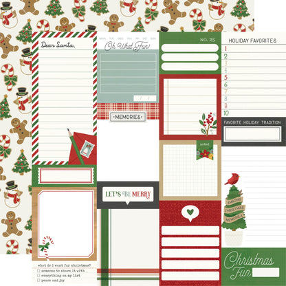 Hearth & Holiday Double-Sided Cardstock 12"X12"-4"X6" Elements