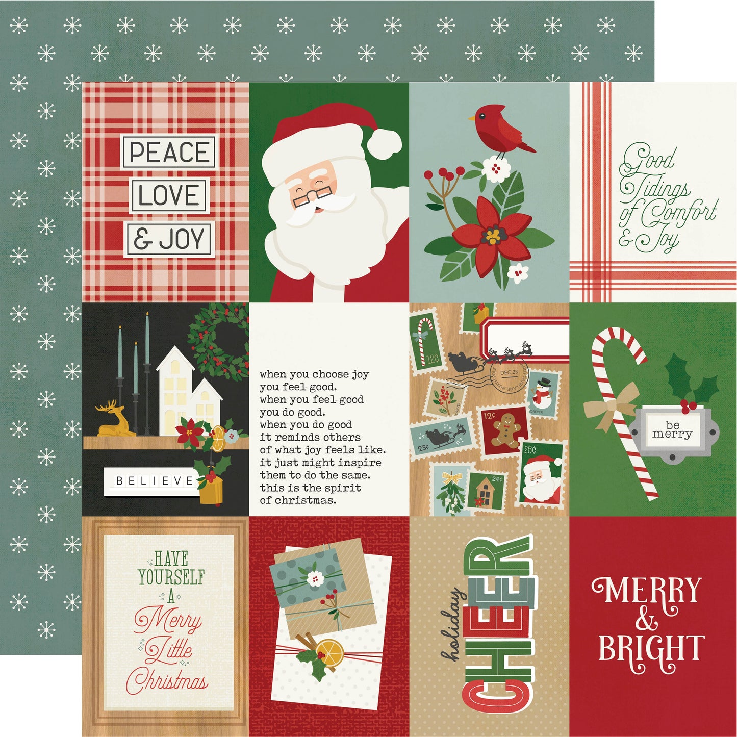 Hearth & Holiday Double-Sided Cardstock 12"X12"-4"X6" Elements