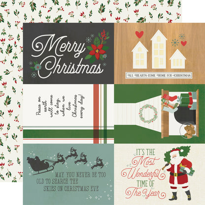 Hearth & Holiday Double-Sided Cardstock 12"X12"-4"X6" Elements