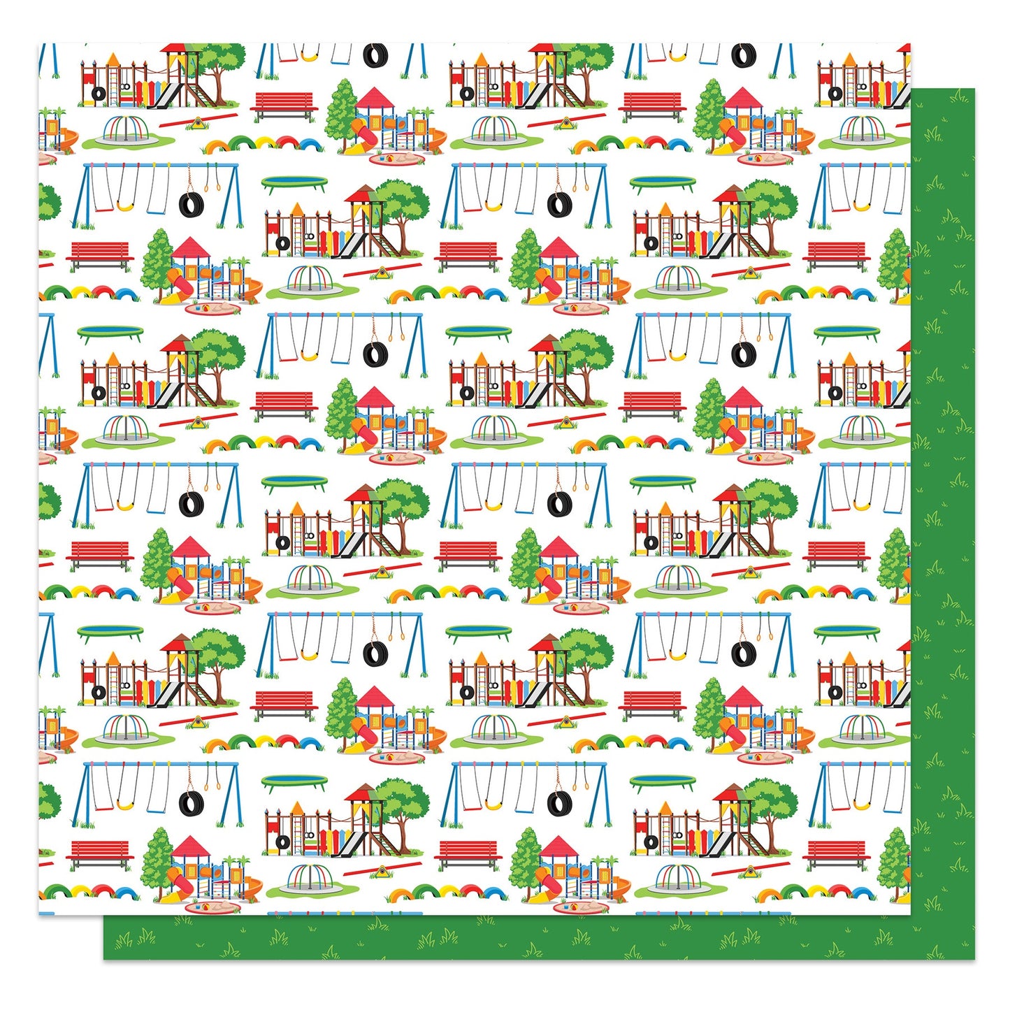 Go Outside And Play Double-Sided Cardstock 12"X12"-Select Style