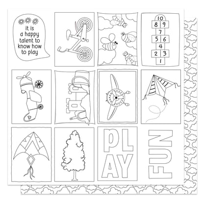 Go Outside And Play Double-Sided Cardstock 12"X12"-Select Style