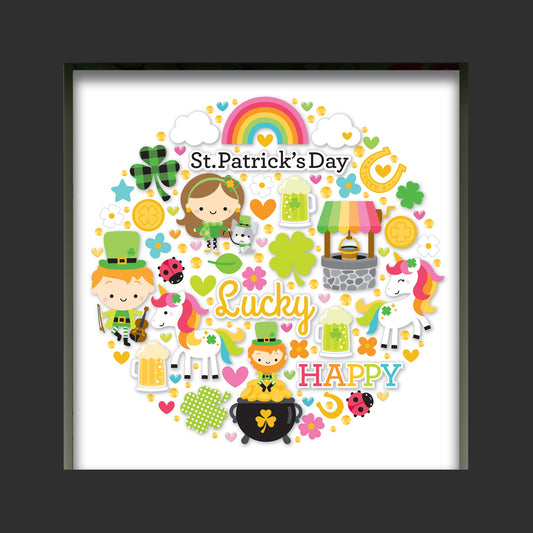 Doodlebug Design Shadow Box Insert Kit-Lots O'Luck