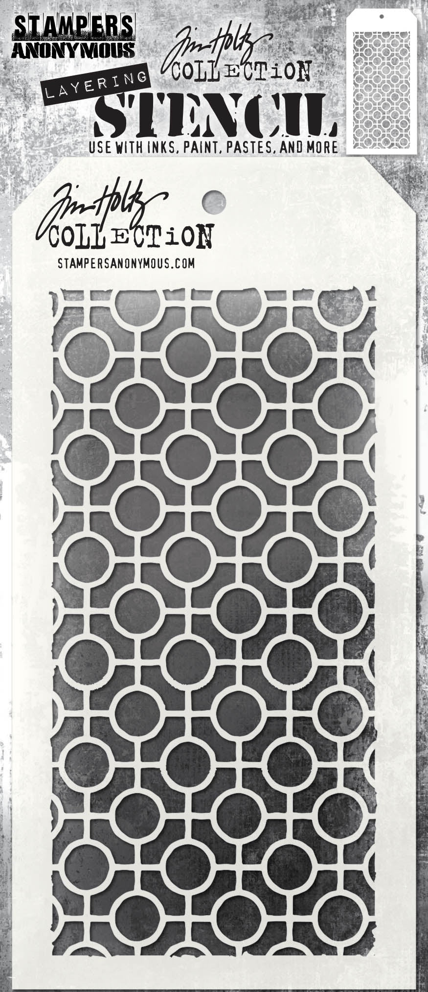 Tim Holtz Layered Stencil 4.125"X8.5"-