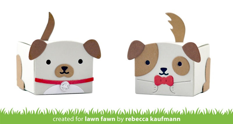 Lawn Cuts Custom Craft Die-Tiny Gift Box Dog Add-On