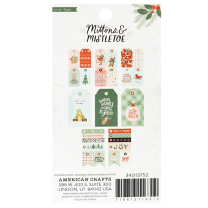 Mittens & Mistletoe Book Of Tags 3"X5.5" 54/Pkg-Book