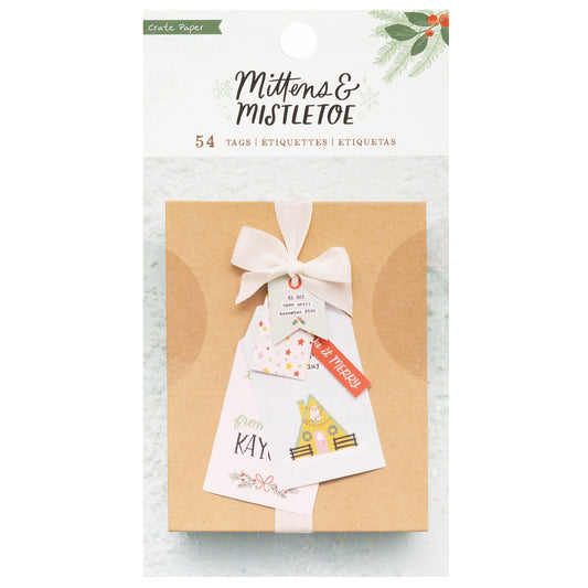 Mittens & Mistletoe Book Of Tags 3"X5.5" 54/Pkg-Book