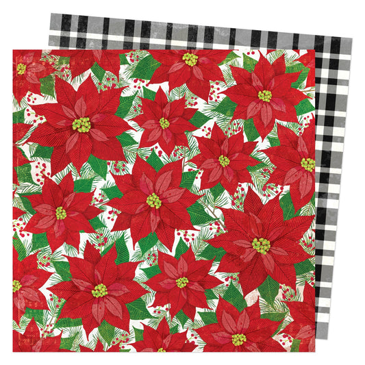 Vicki Boutin Evergreen & Holly Dble-Sided Cardstock 12"X12"-Select Style