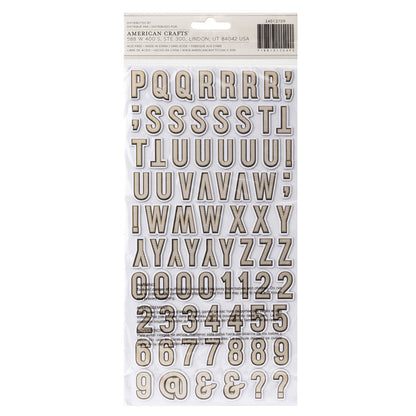 Vicki Boutin Evergreen & Holly Thickers Stickers 156/Pkg-Alpha W/Gold Foil Accents