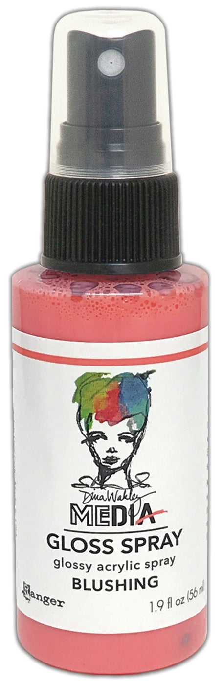 Dina Wakley Media Gloss Sprays 2oz-White