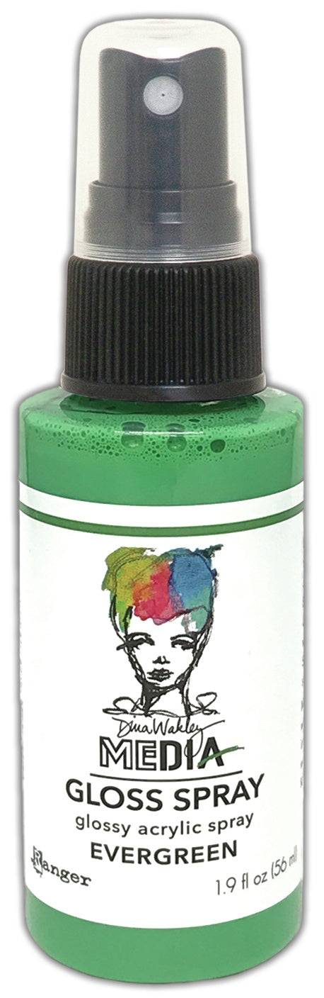 Dina Wakley Media Gloss Sprays 2oz-White