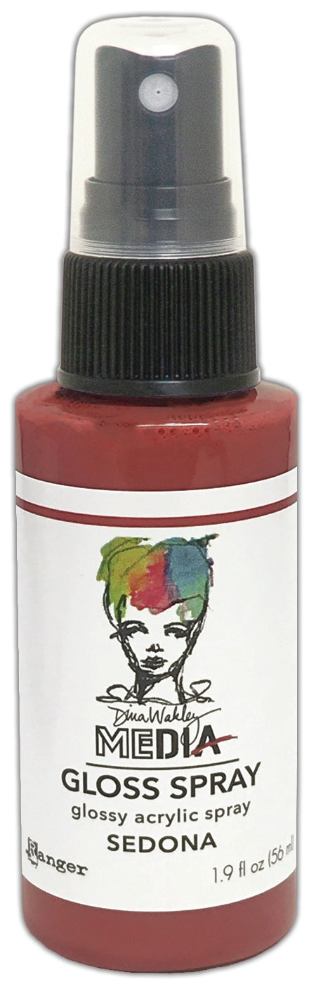 Dina Wakley Media Gloss Sprays 2oz-White