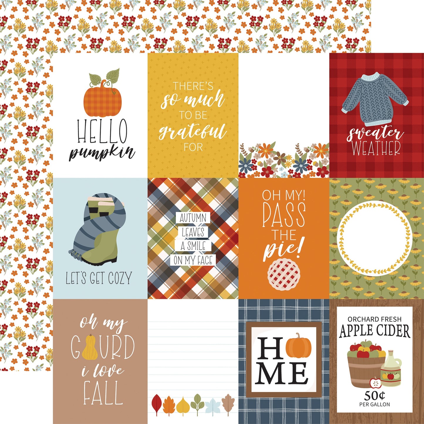 Fall Fever Double-Sided Cardstock 12"X12"-Flavors Of Fall