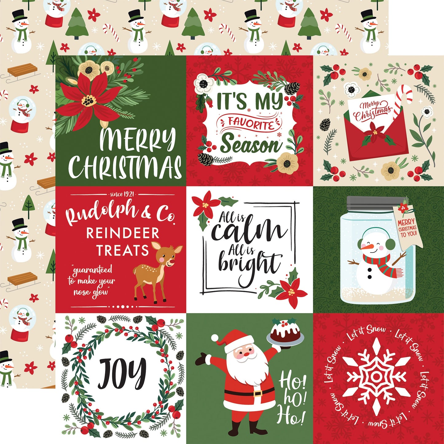 The Magic Of Christmas Double-Sided Cardstock 12"X12"-Select Style