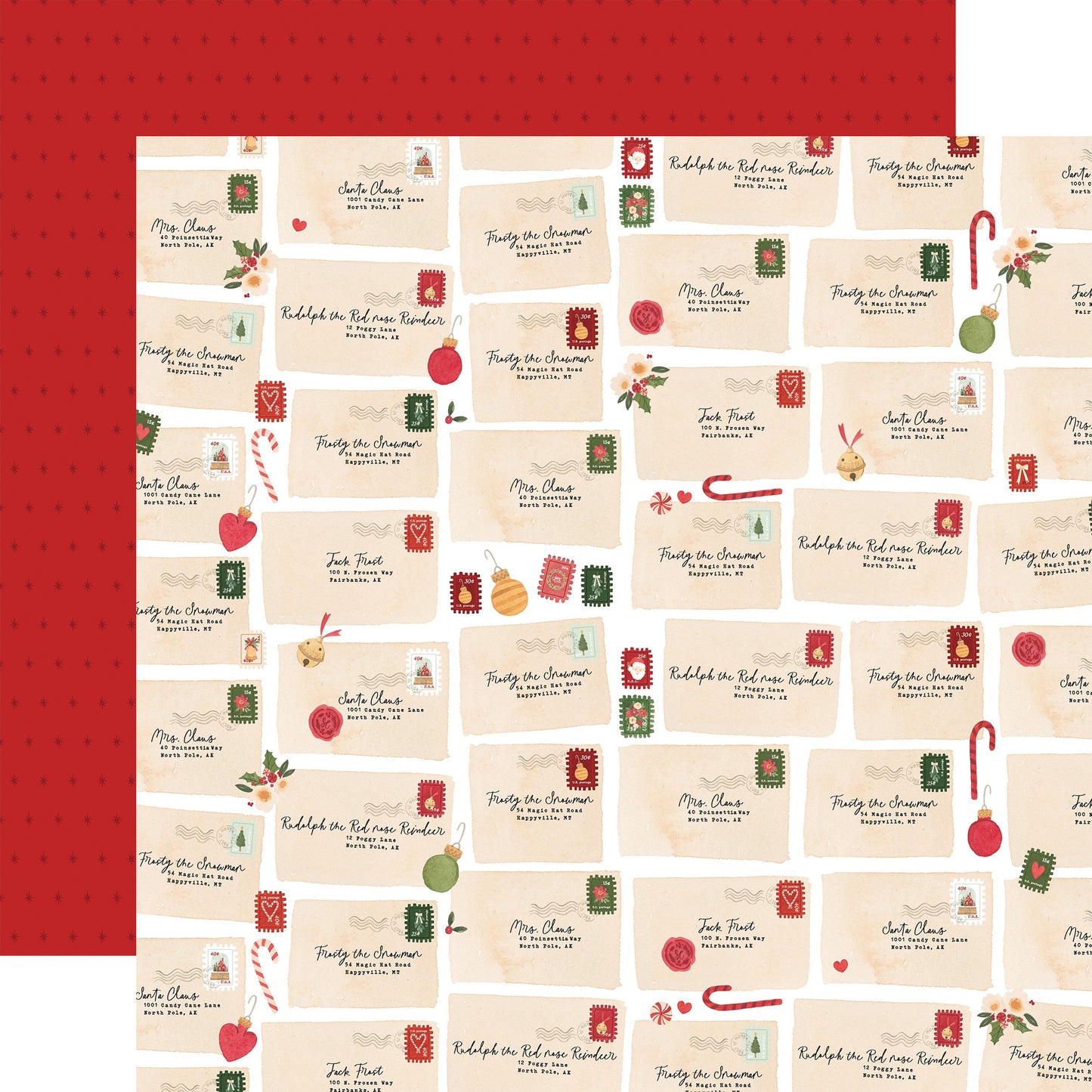 Letters To Santa Double-Sided Cardstock 12"X12"-Christmas Tree Farm