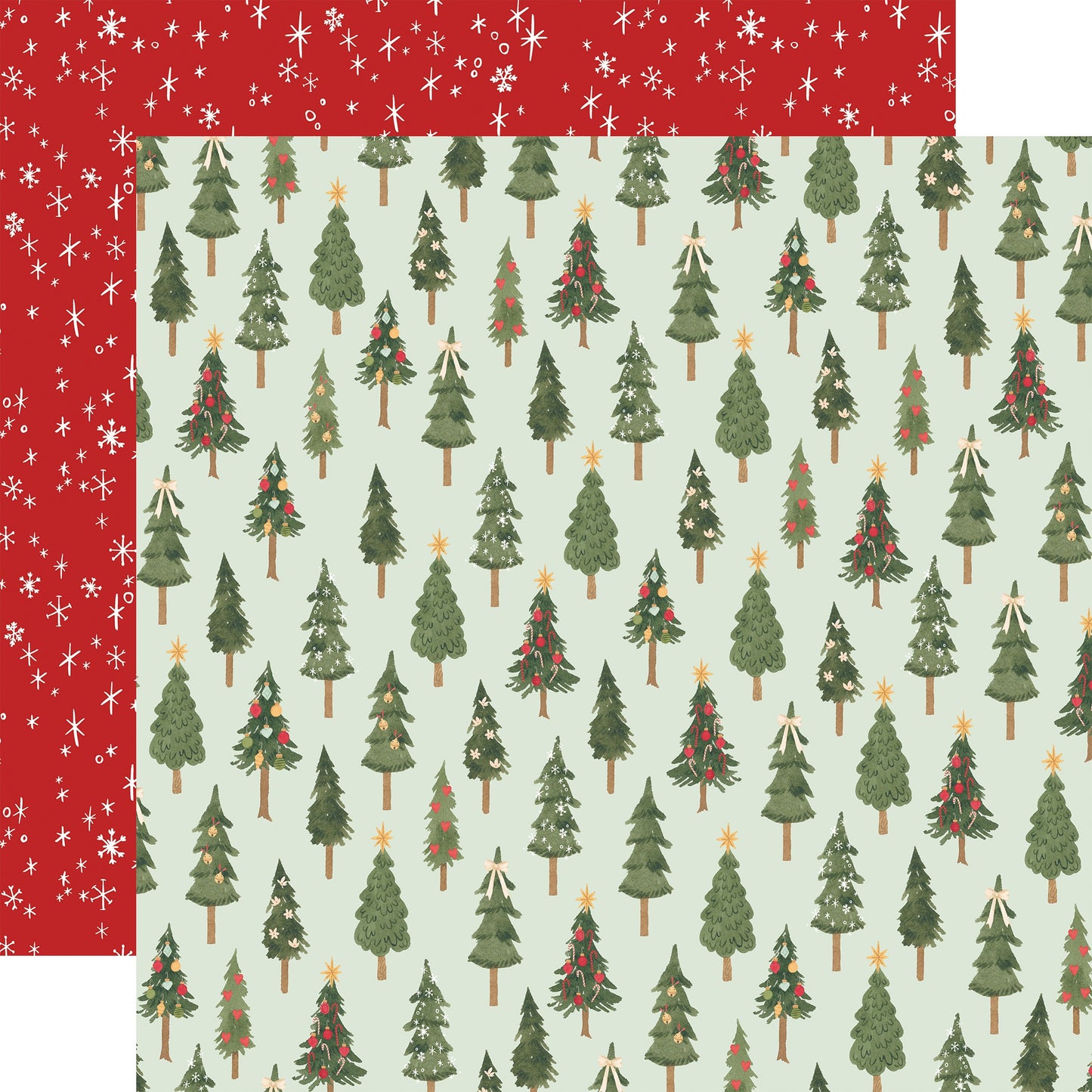 Letters To Santa Double-Sided Cardstock 12"X12"-Christmas Tree Farm