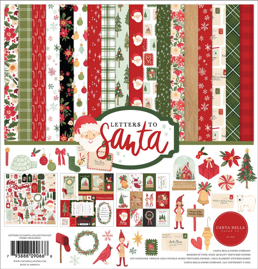 Carta Bella Collection Kit 12"X12"-Letters To Santa