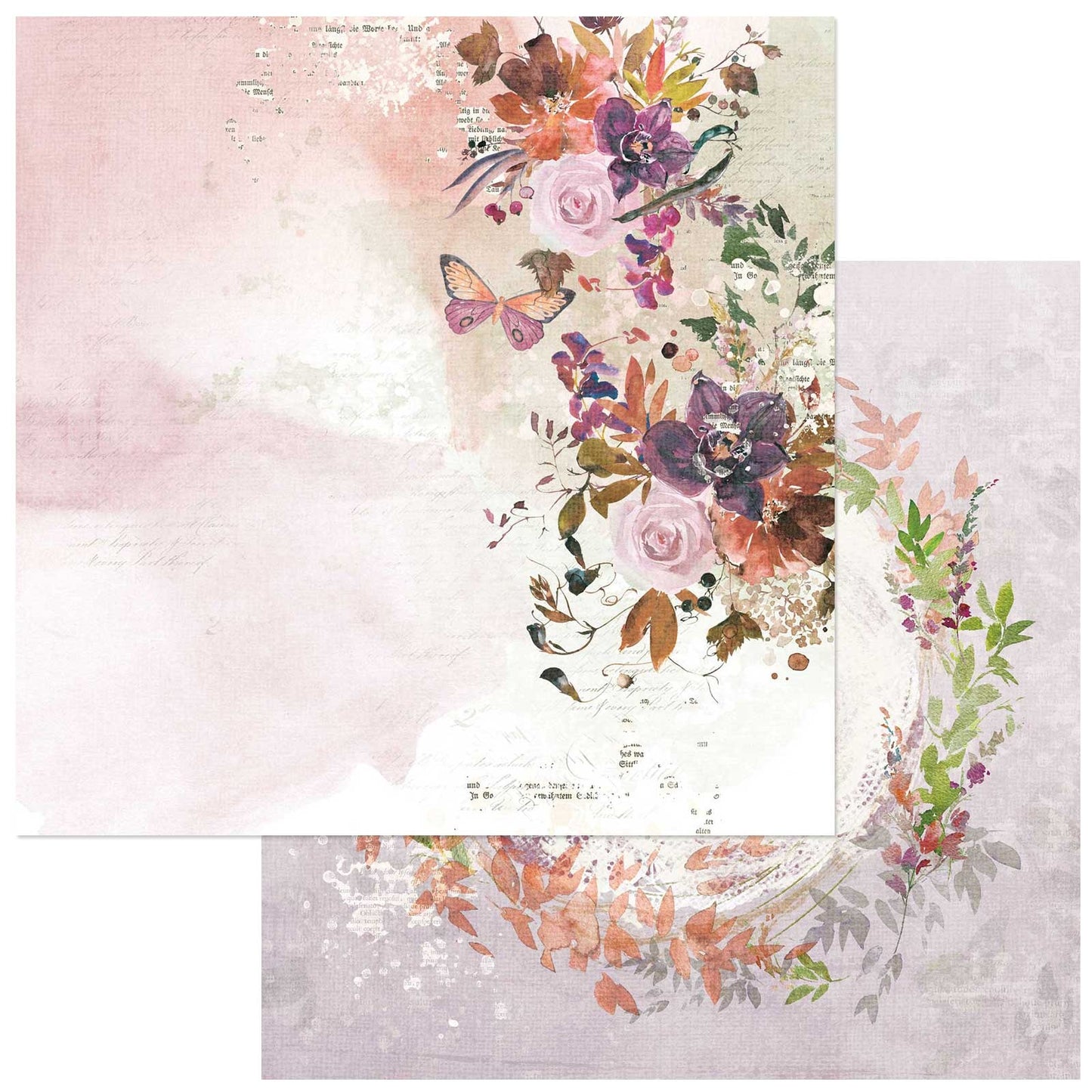 ARToptions Plum Grove Double-Sided Cardstock 12"X12"-Flight Of Fancies