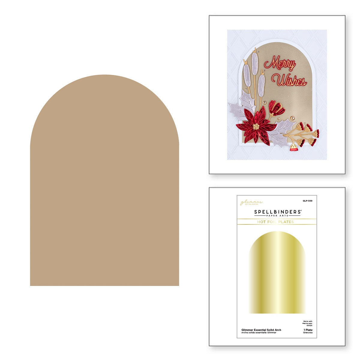 Spellbinders Glimmer Hot Foil Plate-Essential Solid Arch