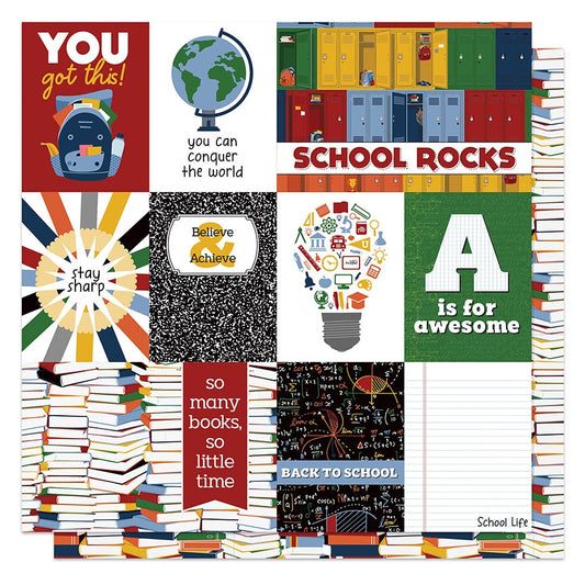 Brainiac Double-Sided Cardstock 12"X12"-Lockers