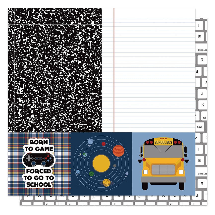 Brainiac Double-Sided Cardstock 12"X12"-Lockers