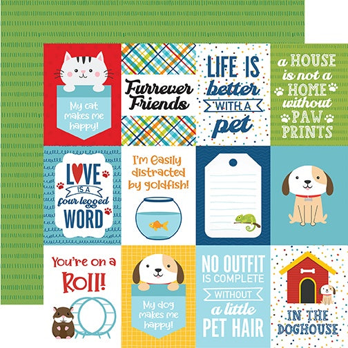 Pets Double-Sided Cardstock 12"X12"-Select Style