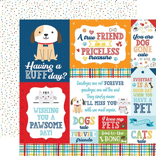 Pets Double-Sided Cardstock 12"X12"-Select Style