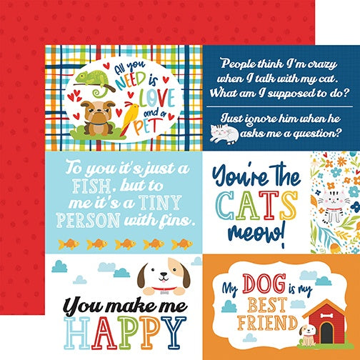 Pets Double-Sided Cardstock 12"X12"-Select Style