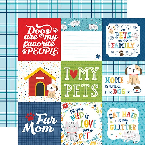 Pets Double-Sided Cardstock 12"X12"-Select Style