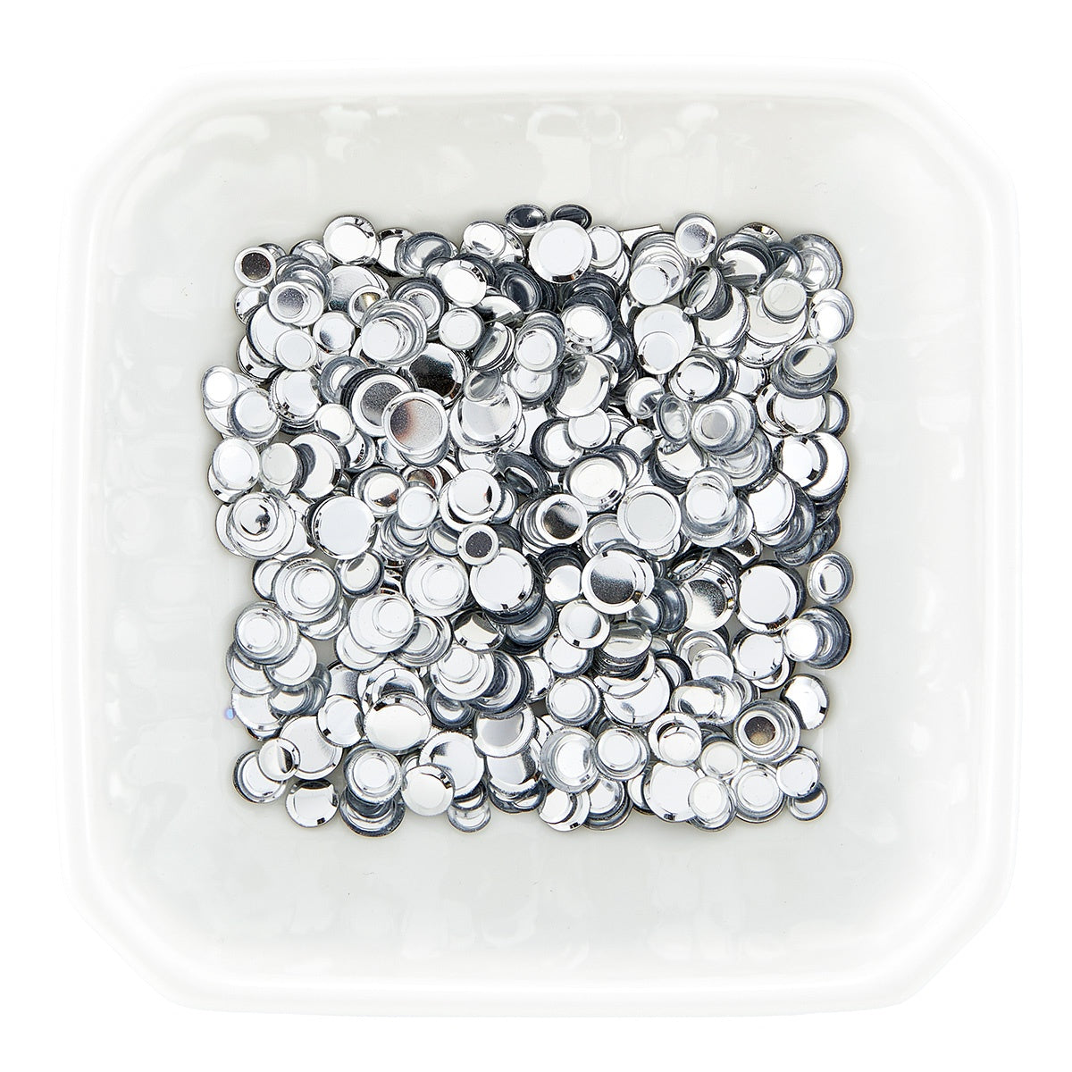 Spellbinders Smooth Disc Sequins-Silver
