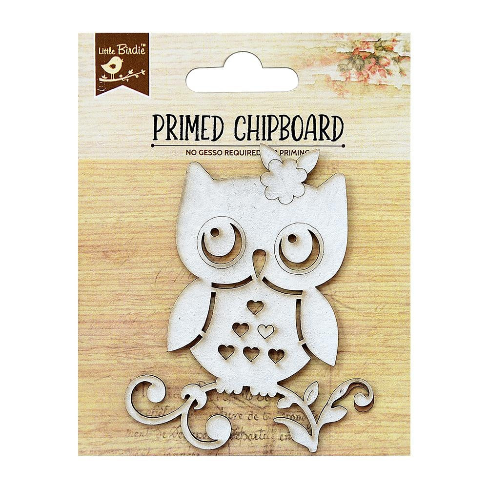 Little Birdie Laser Cut Primed Chipboard 1/Pkg-Select Style