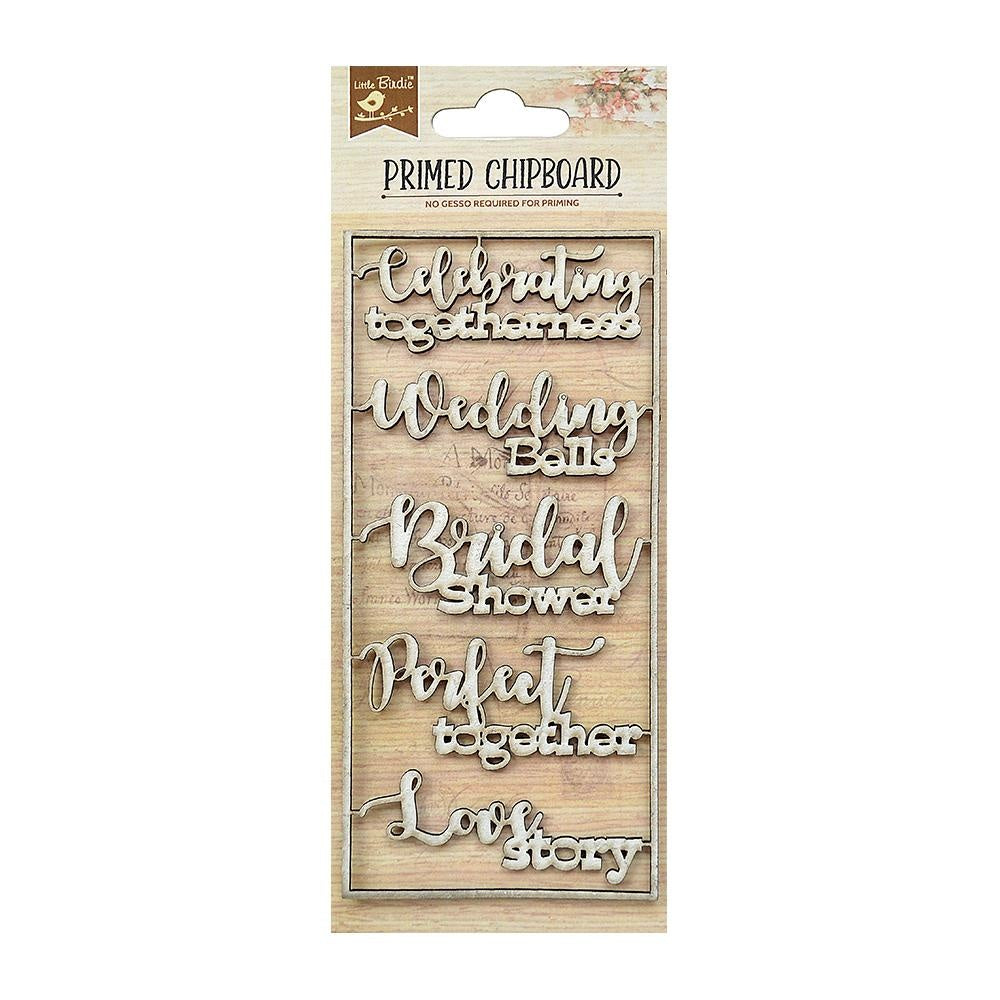 Little Birdie Laser Cut Primed Chipboard 1/Pkg-Select Style