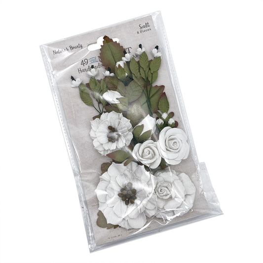 49 And Market Nature's Bounty Paper Flowers-Salt