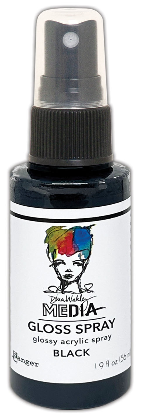 Dina Wakley Media Gloss Sprays 2oz-White