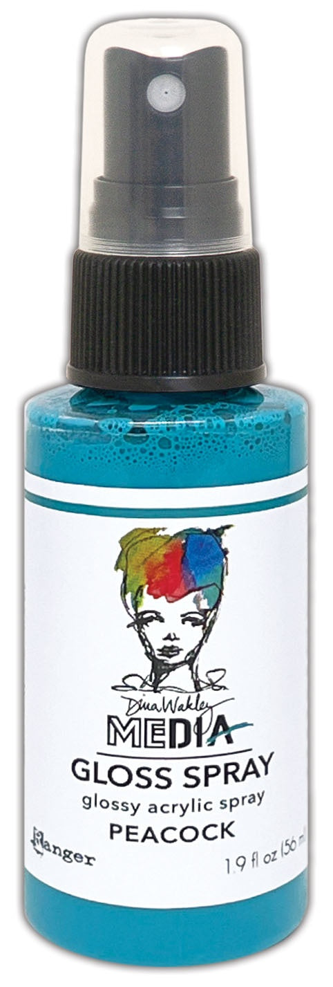 Dina Wakley Media Gloss Sprays 2oz-White