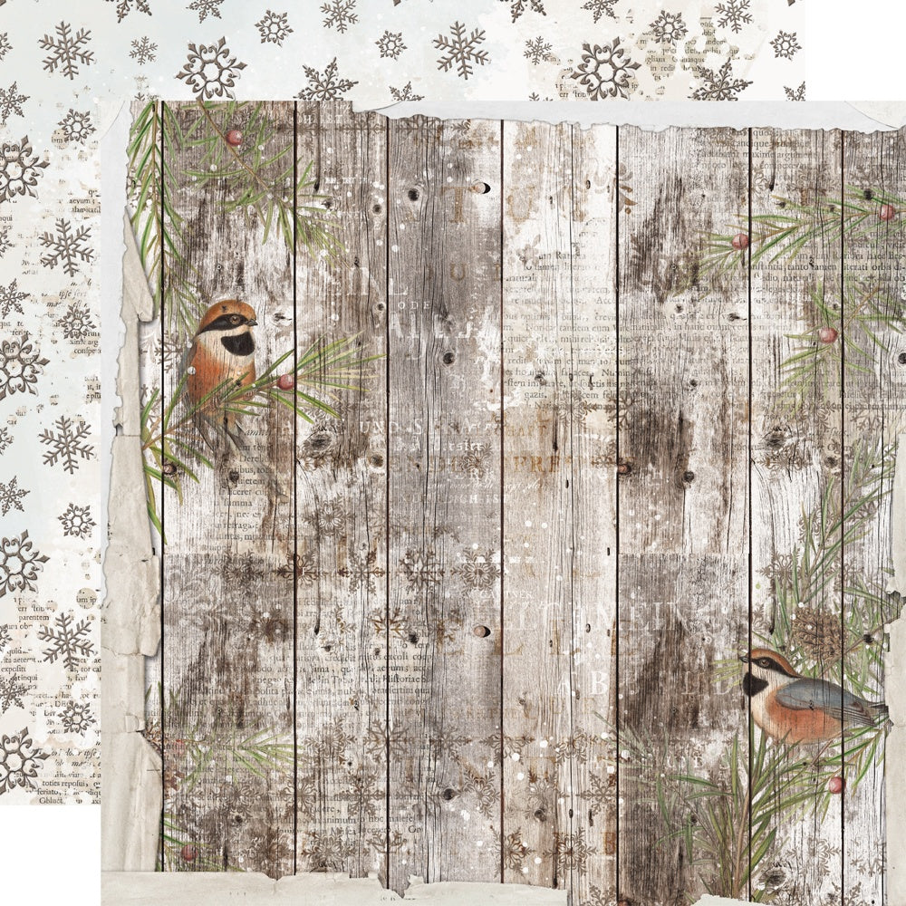 Simple Vintage Winter Woods Double-Sided Cardstock 12"X12"-Cocoa Time