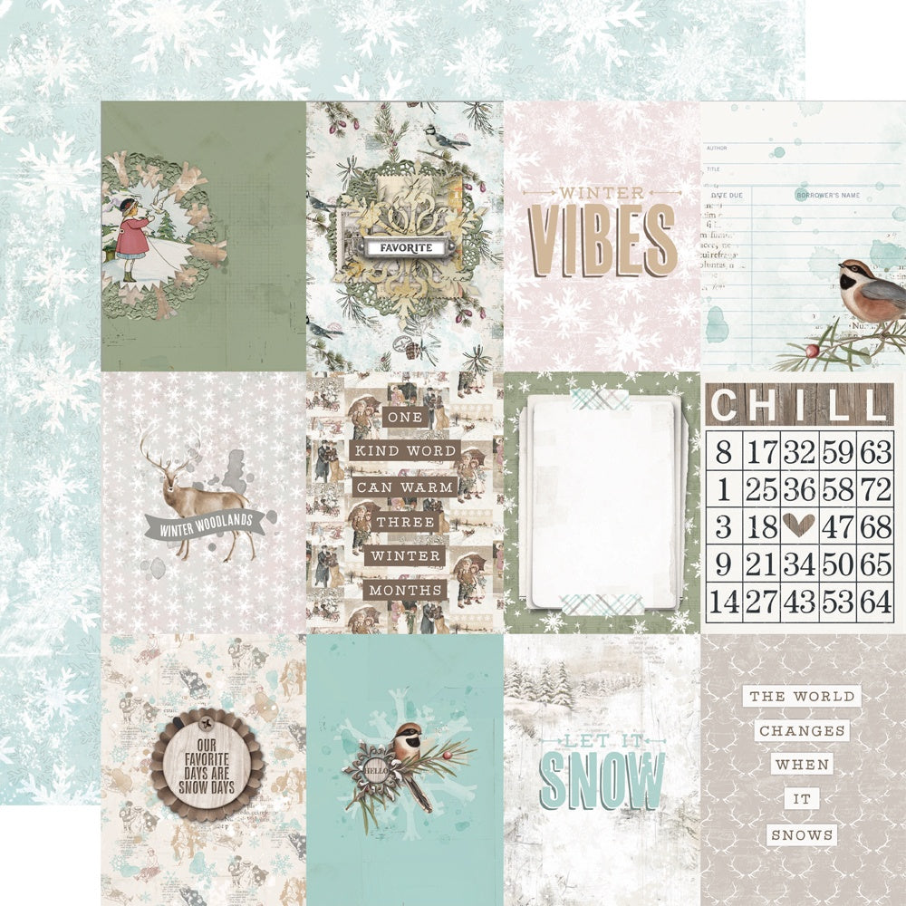 Simple Vintage Winter Woods Double-Sided Cardstock 12"X12"-Cocoa Time