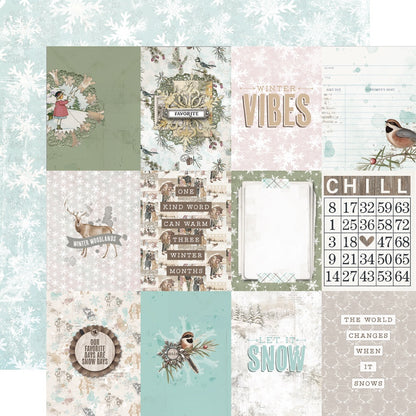 Simple Vintage Winter Woods Double-Sided Cardstock 12"X12"-Cocoa Time