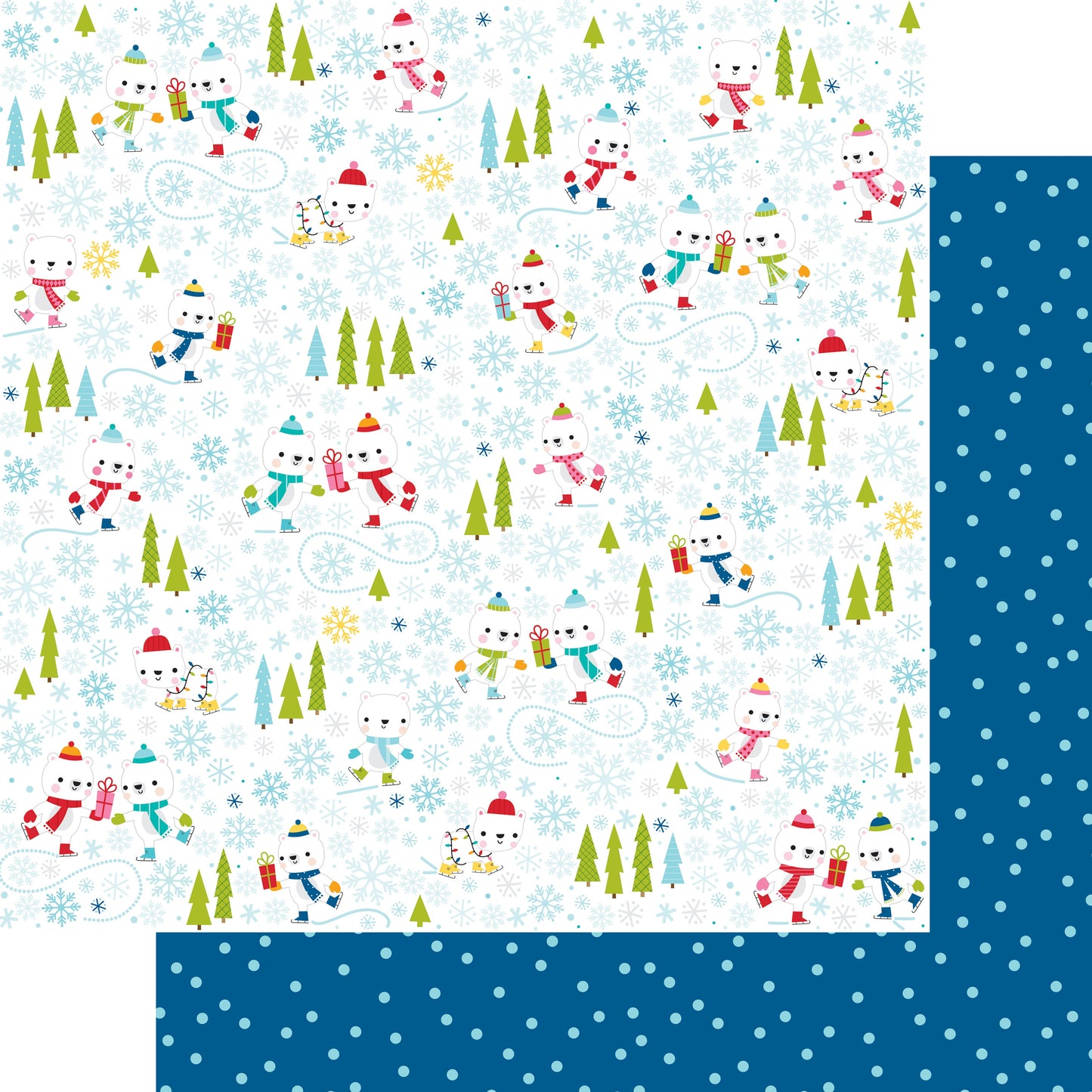 The North Pole Double-Sided Cardstock 12"X12"-Daily Details