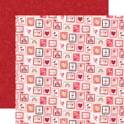 My Valentine Double-Sided Cardstock 12"X12"-2"X2" Journaling Cards