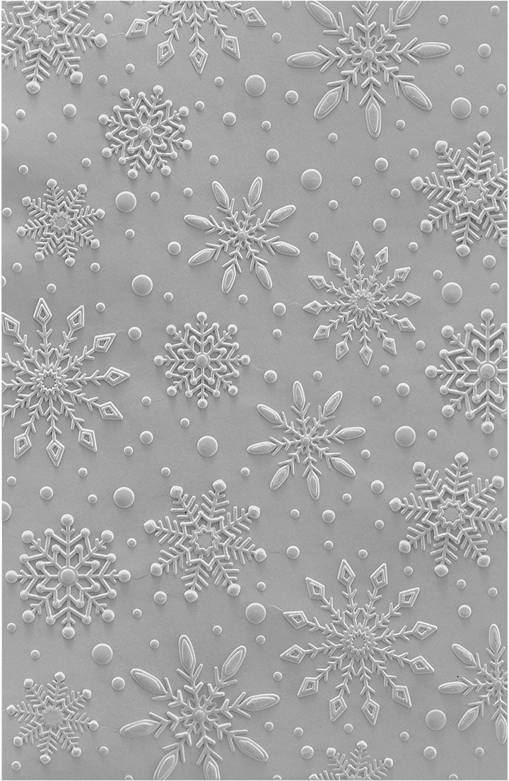 Spellbinders 3D Embossing Folder 5.5"x8.5"-Flurry Of Snowflakes