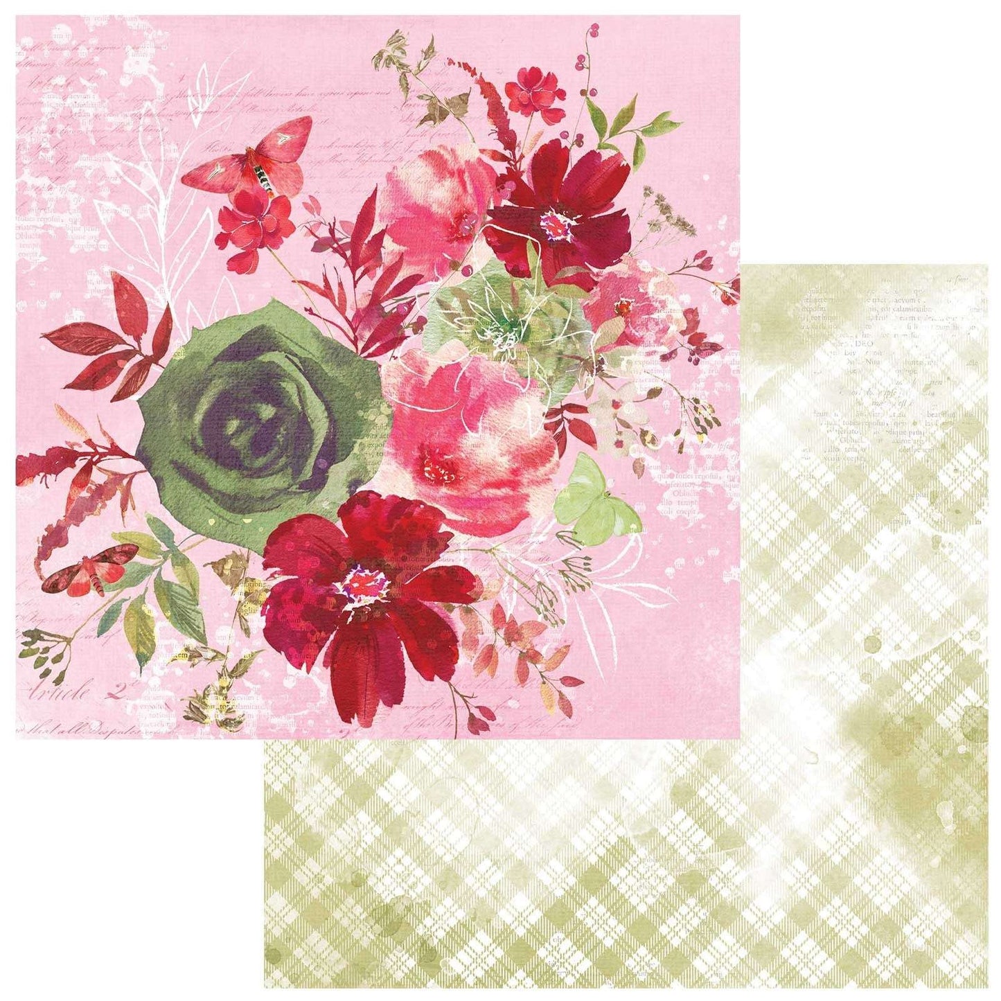 ARToptions Rouge Double-Sided Cardstock 12"X12"-Devoted