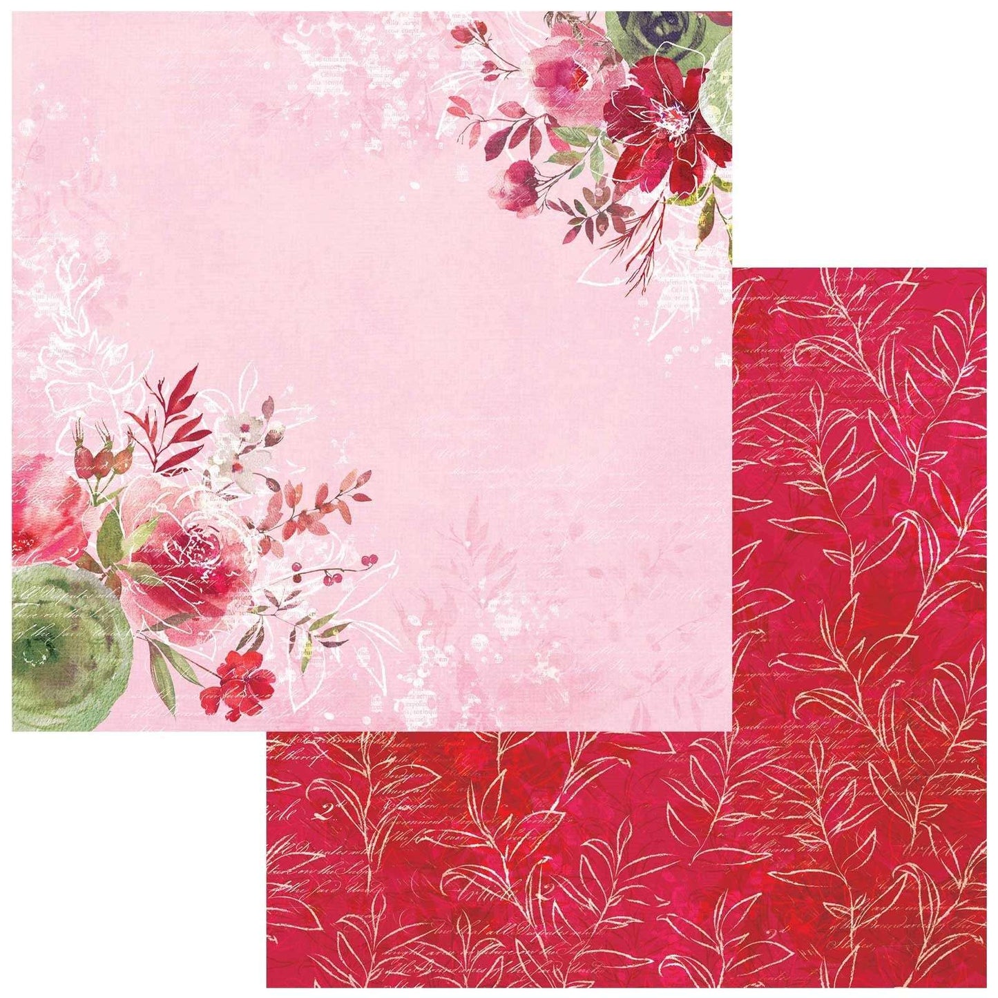 ARToptions Rouge Double-Sided Cardstock 12"X12"-Devoted