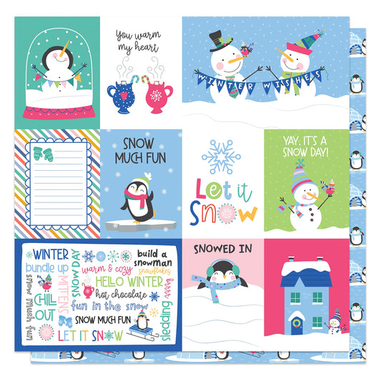 Snow Day Double-Sided Cardstock 12"X12"-Select Style