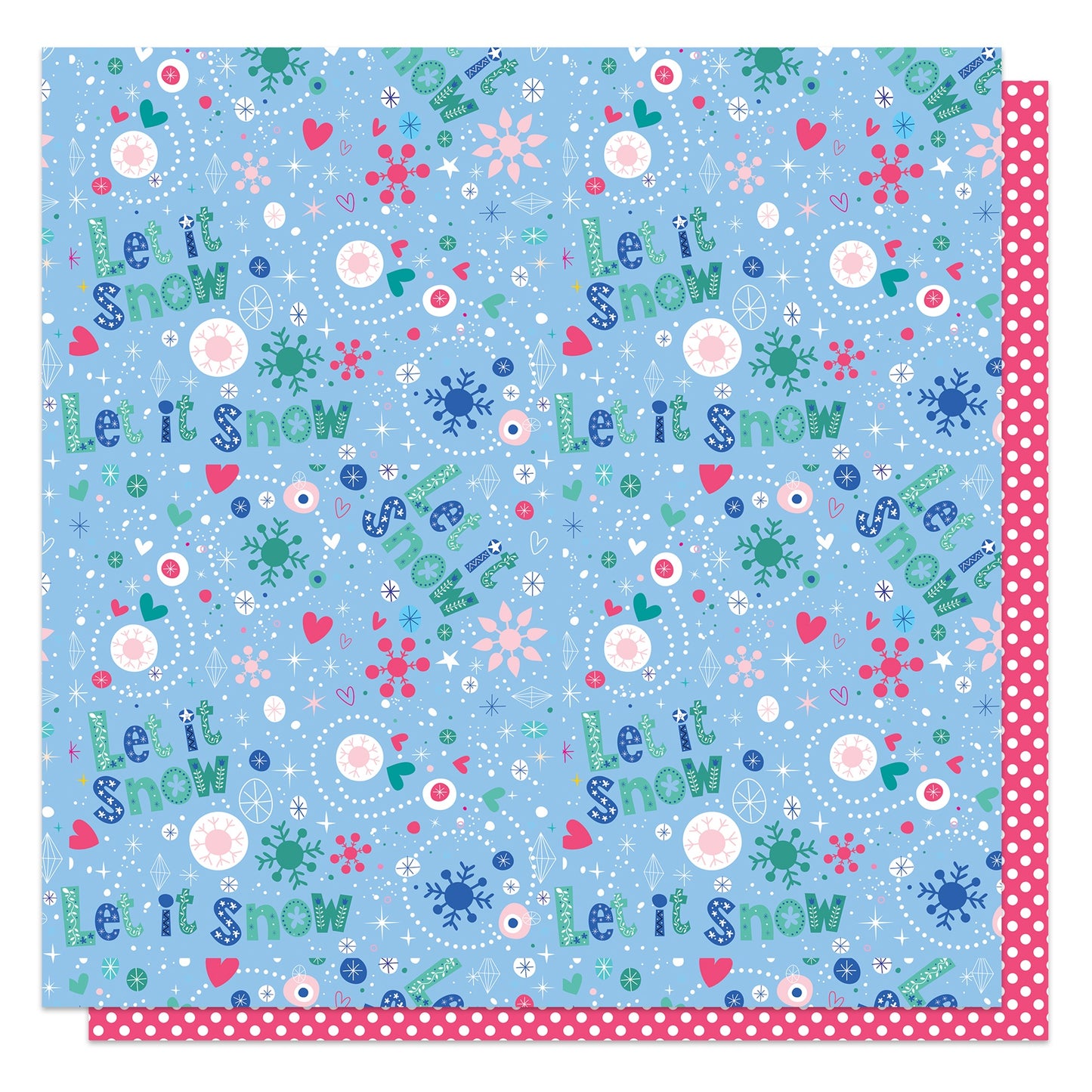 Snow Day Double-Sided Cardstock 12"X12"-Select Style