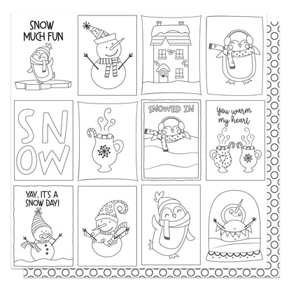 Snow Day Double-Sided Cardstock 12"X12"-Select Style