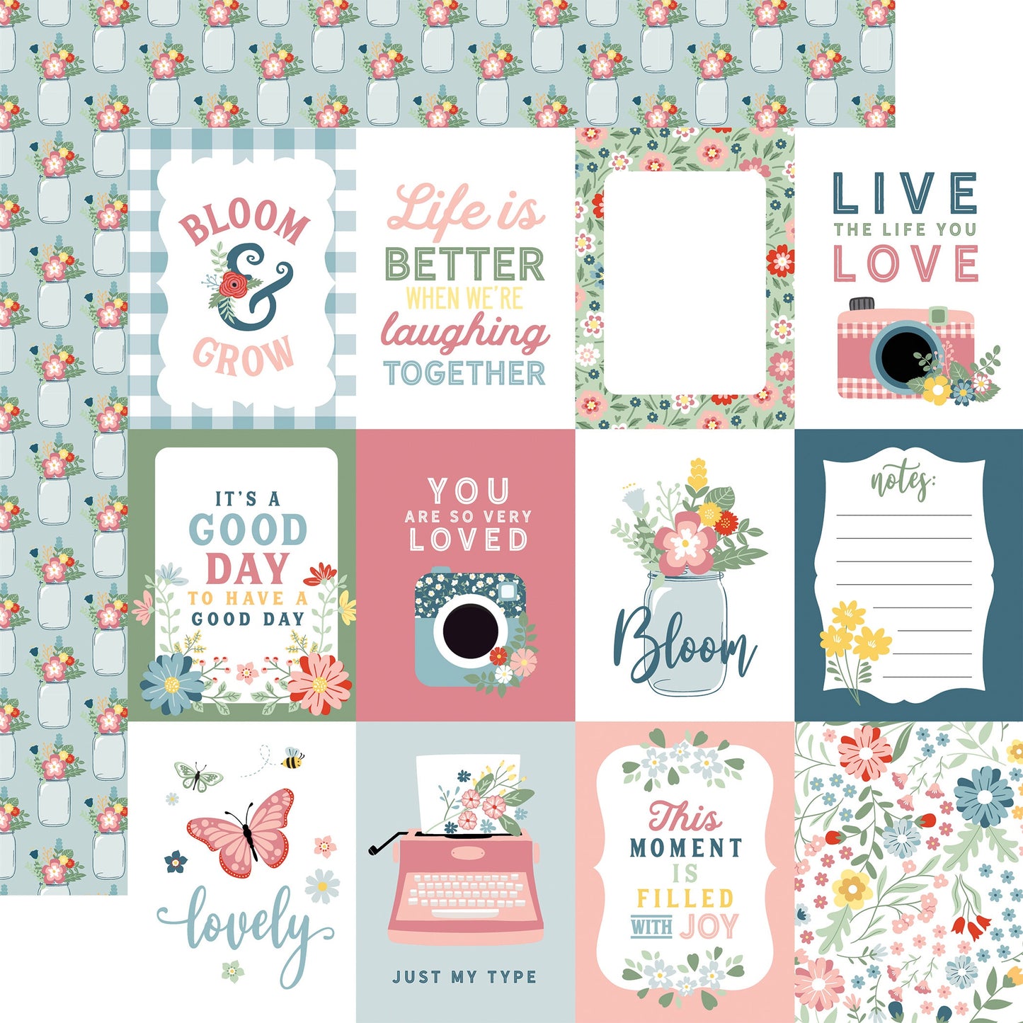 Life Is Beautiful Double-Sided Cardstock 12"X12"-Life Of Plaid