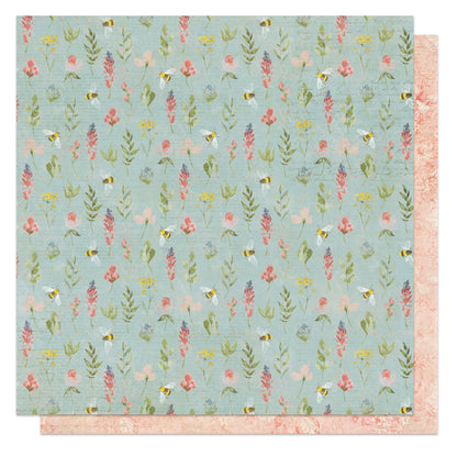 Bunnies & Blooms Double-Sided Cardstock 12"X12"-Select Style