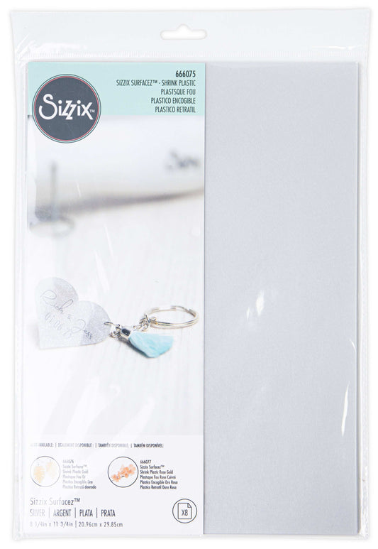 Sizzix Surfacez Metallic Shrink Plastic 8/Pkg-Select Style