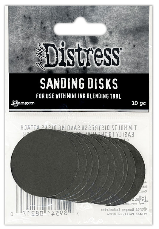 Tim Holtz Distress Sanding Disks-10/Pkg