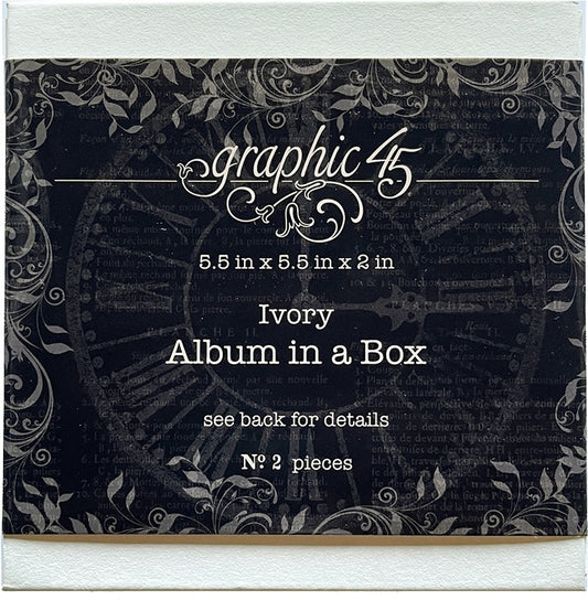 Graphic 45 Staples Album In A Box-Ivory